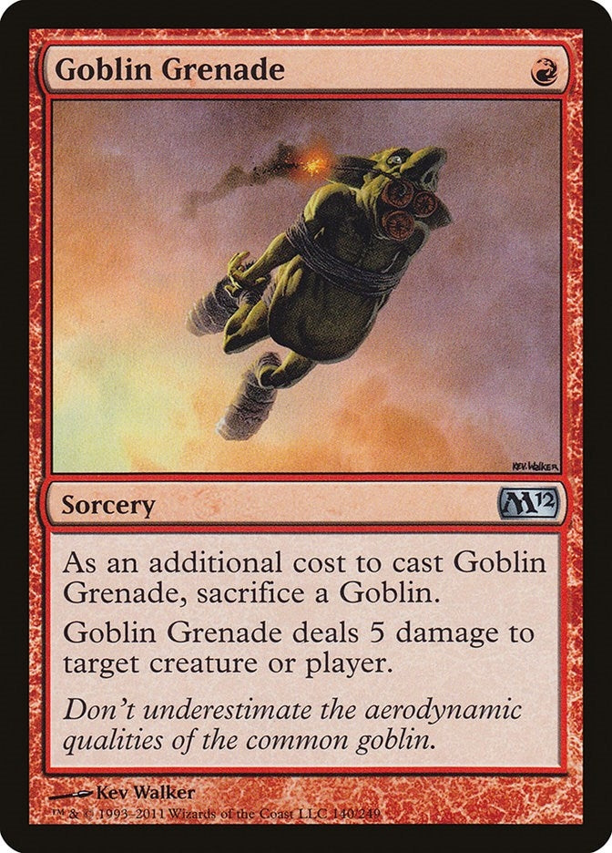 Image for Goblin Grenade (Magic 2012 (M12)) (140) - Magic: The Gathering