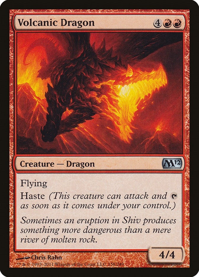 Image for Volcanic Dragon (Magic 2012 (M12)) (158) - Magic: The Gathering
