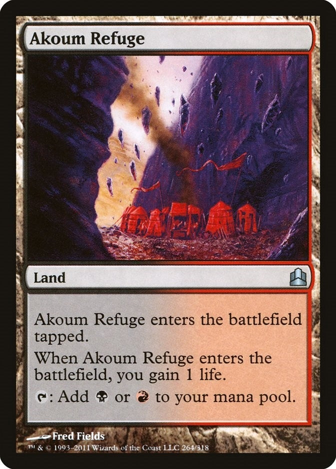 Image for Akoum Refuge (Commander) (264) - Magic: The Gathering