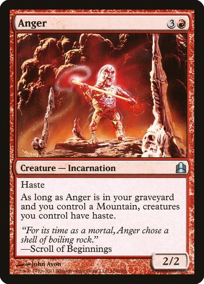 Image for Anger (Commander) (109) - Magic: The Gathering