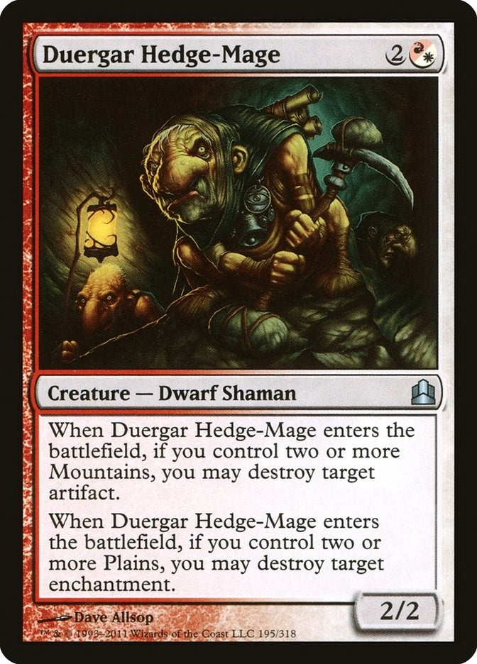 Image for Duergar Hedge-Mage (Commander) (195) - Magic: The Gathering
