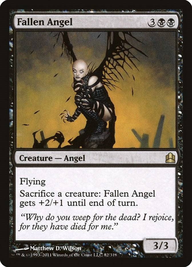 Image for Fallen Angel (Commander) (82) - Magic: The Gathering