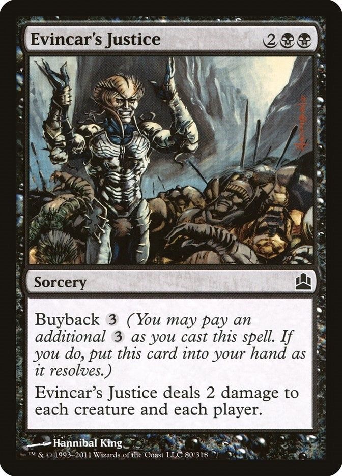 Image for Evincar's Justice (Commander) (80) - Magic: The Gathering