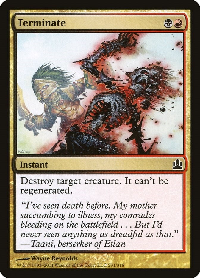 Image for Terminate (Commander) (231) - Magic: The Gathering