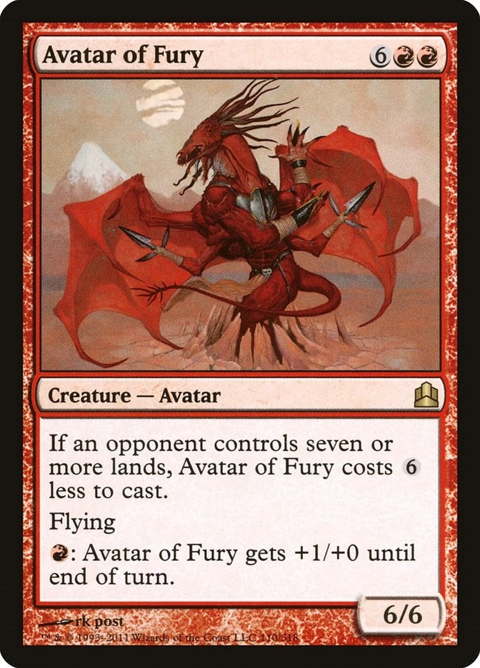 Image for Avatar of Fury (Commander) (110) - Magic: The Gathering