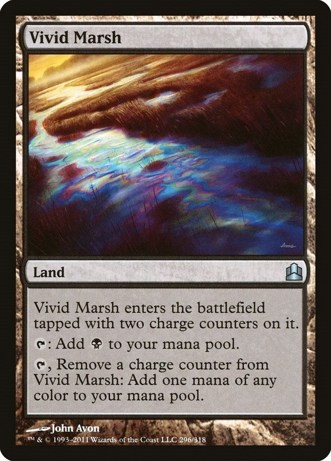 Image for Vivid Marsh (Commander) (296) - Magic: The Gathering