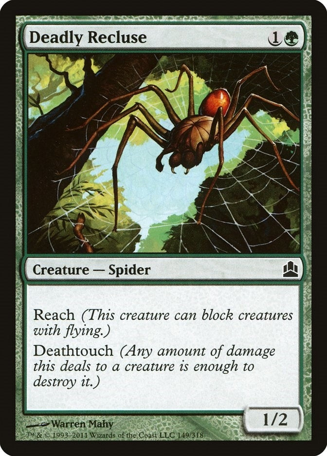 Image for Deadly Recluse (Commander) (149) - Magic: The Gathering