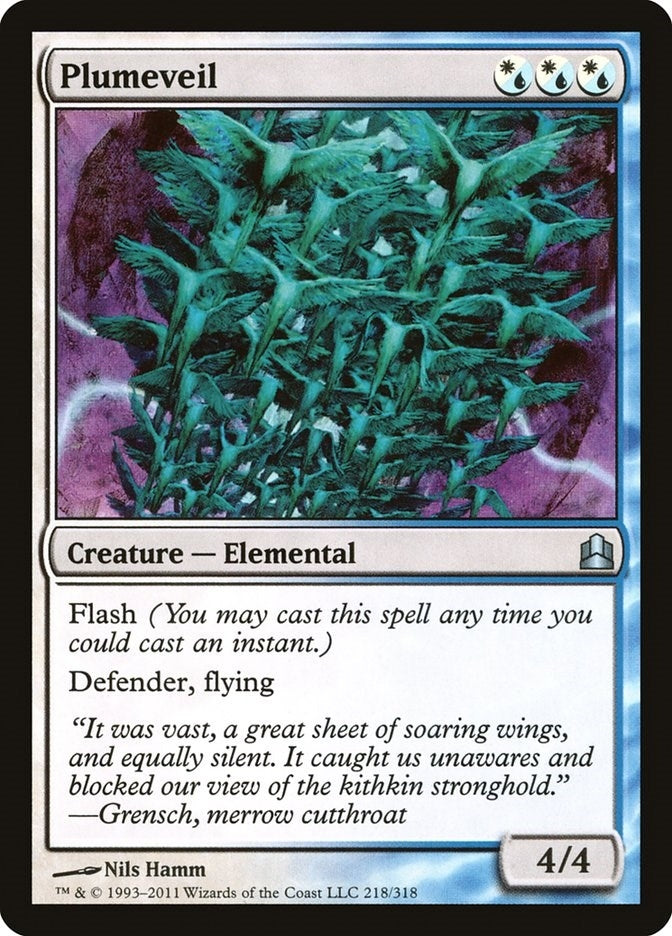 Image for Plumeveil (Commander) (218) - Magic: The Gathering