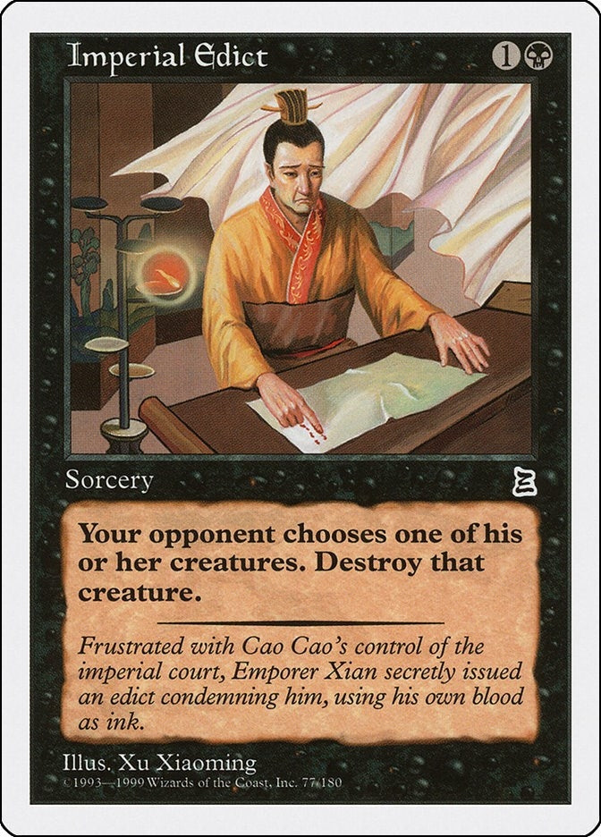 Image for Imperial Edict (Portal Three Kingdoms) (77) - Magic: The Gathering