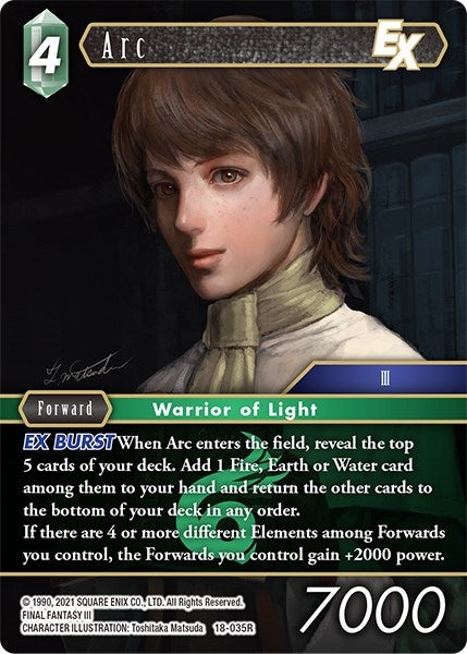 Image for Arc EX (Resurgence of Power) (18-035R) - Final Fantasy TCG