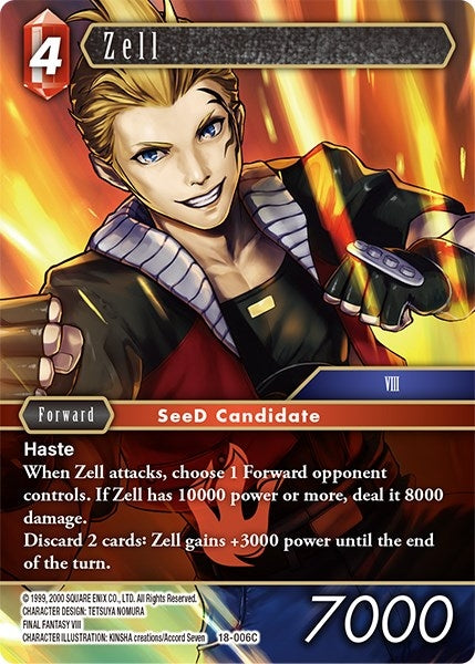 Image for Zell (Resurgence of Power) (18-006C) - Final Fantasy TCG