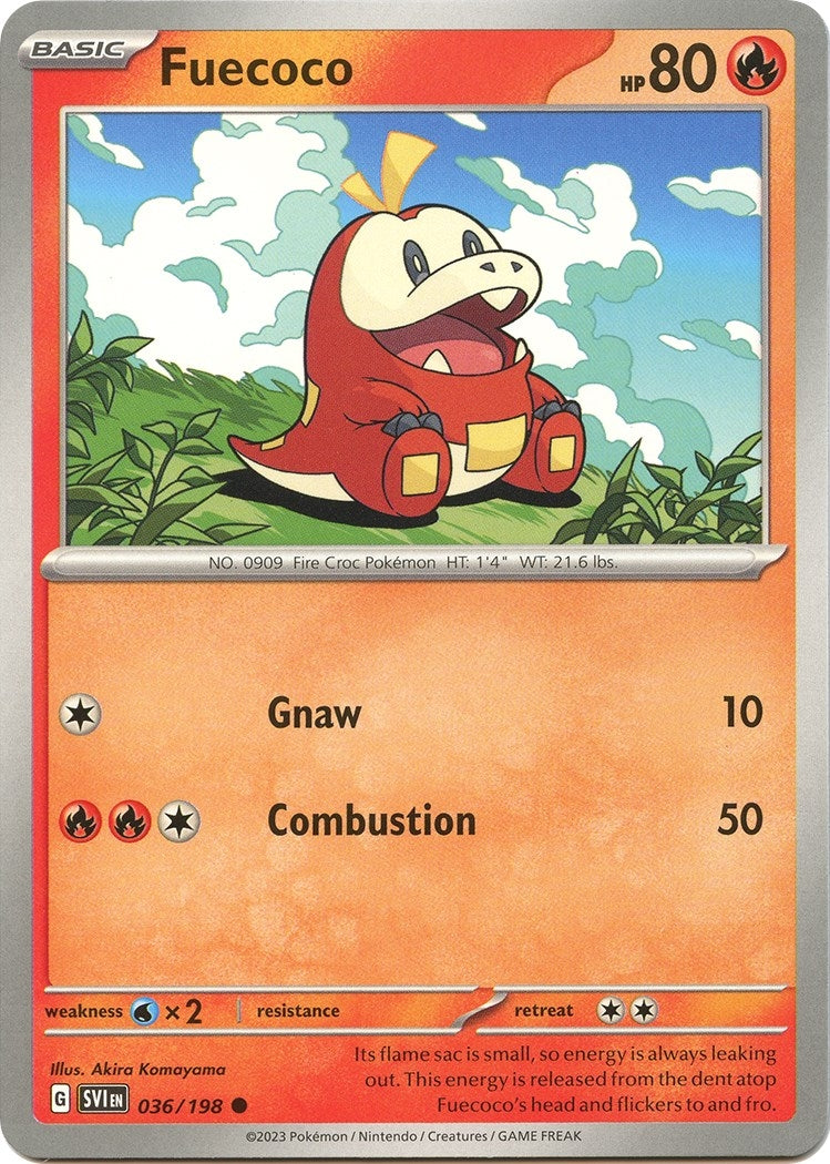 Image for Fuecoco (SV01: Scarlet & Violet Base Set) (036/198) - Pokemon