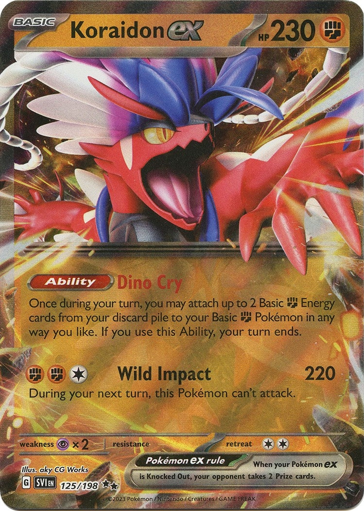 Image for Koraidon ex (SV01: Scarlet & Violet Base Set) (125/198) - Pokemon