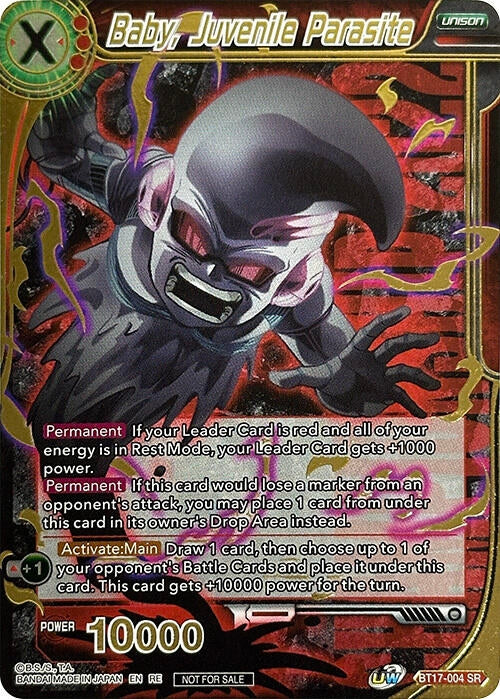 Image for Baby, Juvenile Parasite (Championship 2022 Celebration Pack Deluxe Set) (Gold Stamped) (Promotion Cards) (BT17-004) - Dragon Ball Super: Masters
