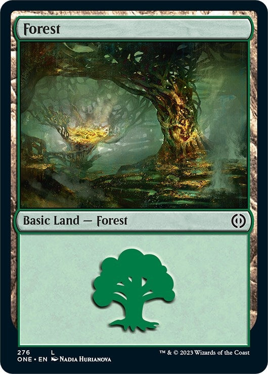 Image for Forest (276) (Phyrexia: All Will Be One) (276) - Magic: The Gathering
