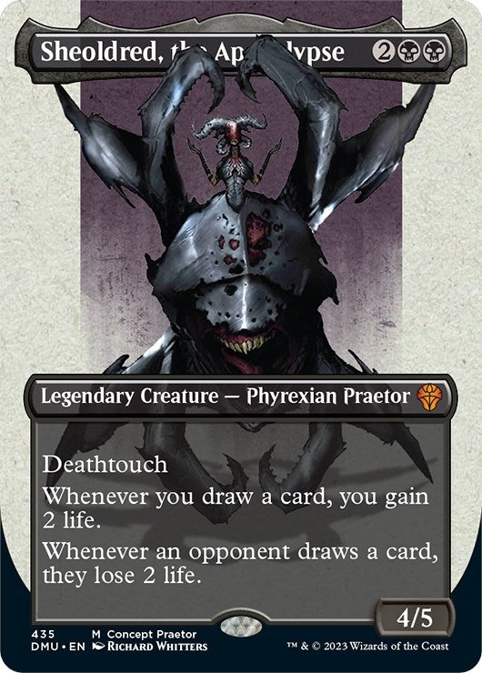 Image for Sheoldred, the Apocalypse (Concept Praetor) (Phyrexia: All Will Be One) (435) - Magic: The Gathering
