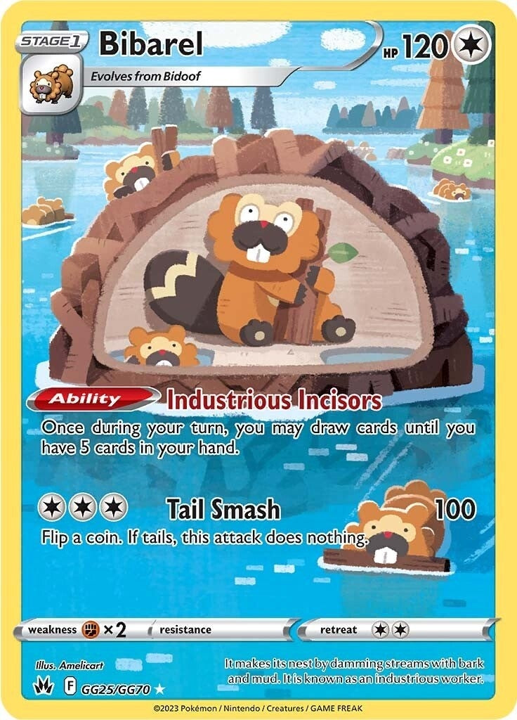Image for Bibarel (Crown Zenith: Galarian Gallery) (GG25/GG70) - Pokemon