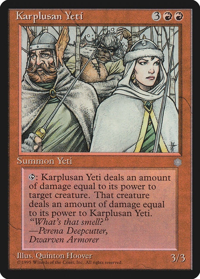 Image for Karplusan Yeti (Ice Age) - Magic: The Gathering