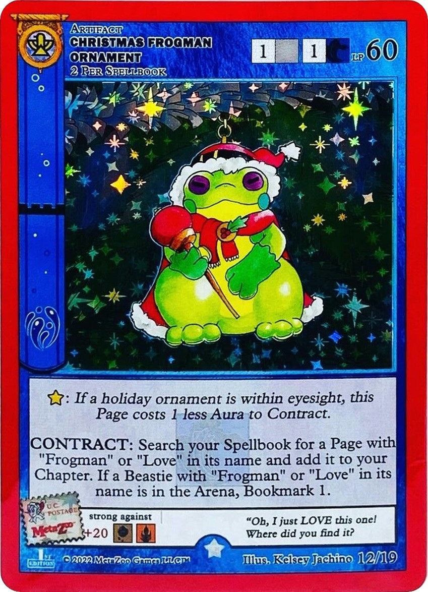 Image for Christmas Frogman Ornament (First Edition) [Holiday Promos]