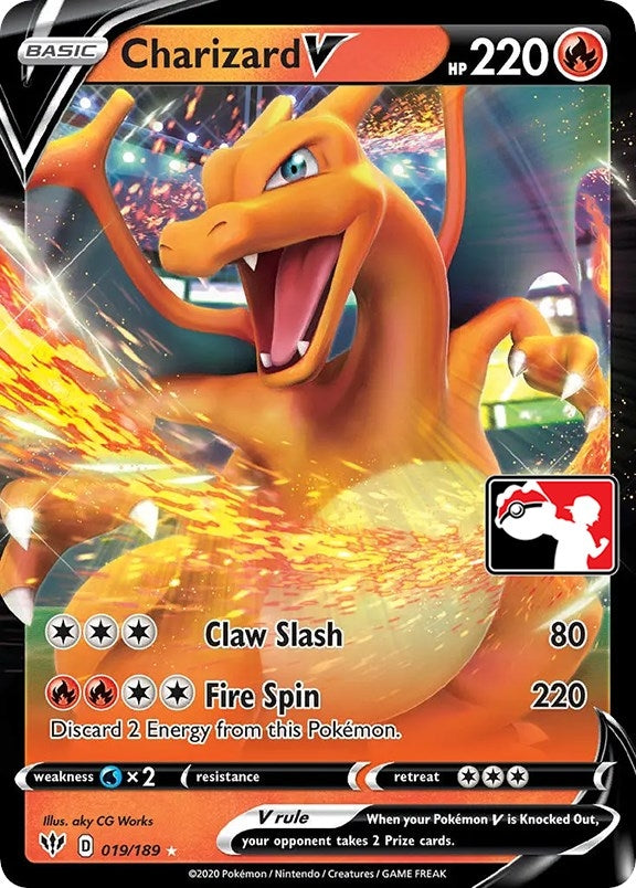 Image for Charizard V (Prize Pack Series 1) (Prize Pack Series Cards) (019/189) - Pokemon