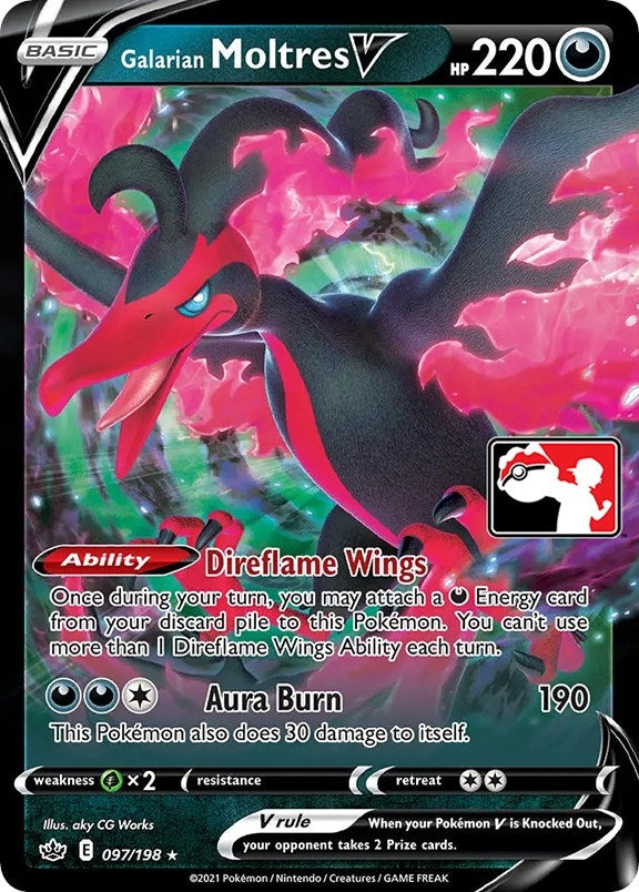 Image for Galarian Moltres V (Prize Pack Series Cards) (097/198) - Pokemon