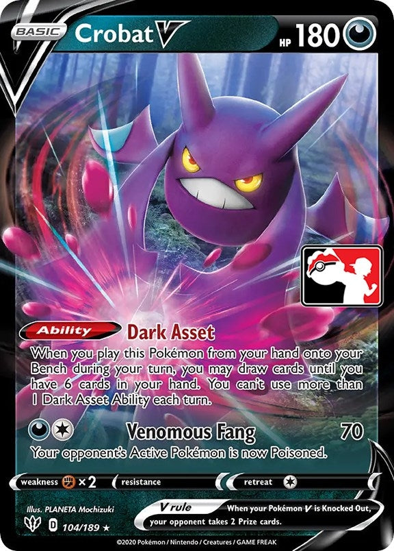 Image for Crobat V (Prize Pack Series Cards) (104/189) - Pokemon