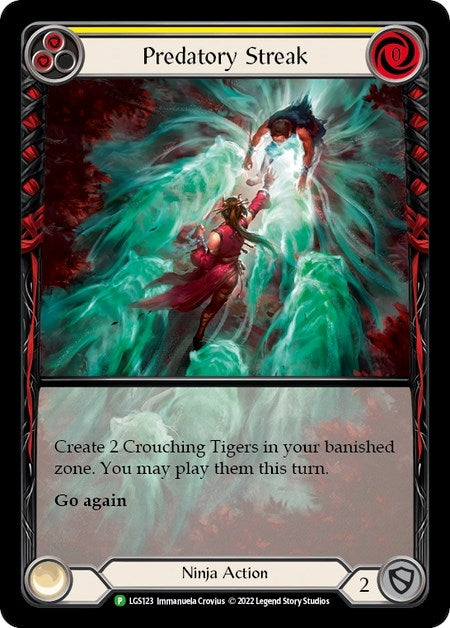 Image for Predatory Streak (Yellow) - LGS123 (Flesh and Blood: Promo Cards) (LGS123) - Flesh and Blood TCG