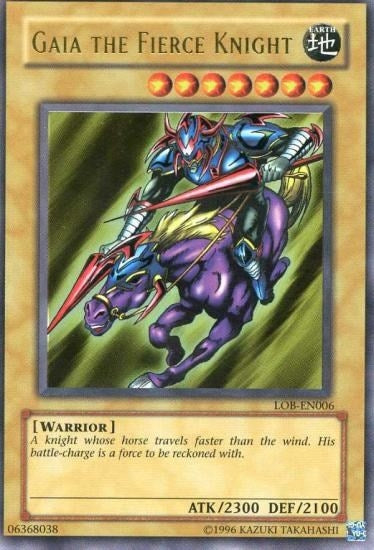 Image for Gaia The Fierce Knight (Legend of Blue Eyes White Dragon (Worldwide English)) (LOB-EN006) - YuGiOh