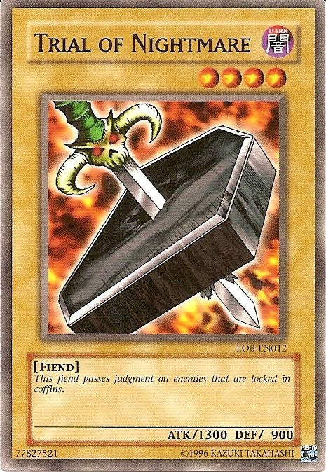 Image for Trial of Nightmare (Legend of Blue Eyes White Dragon (Worldwide English)) (LOB-EN012) - YuGiOh