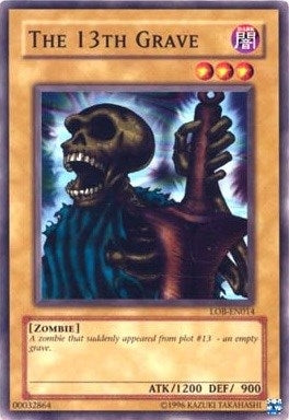 Image for The 13th Grave (Legend of Blue Eyes White Dragon (Worldwide English)) (LOB-EN014) - YuGiOh