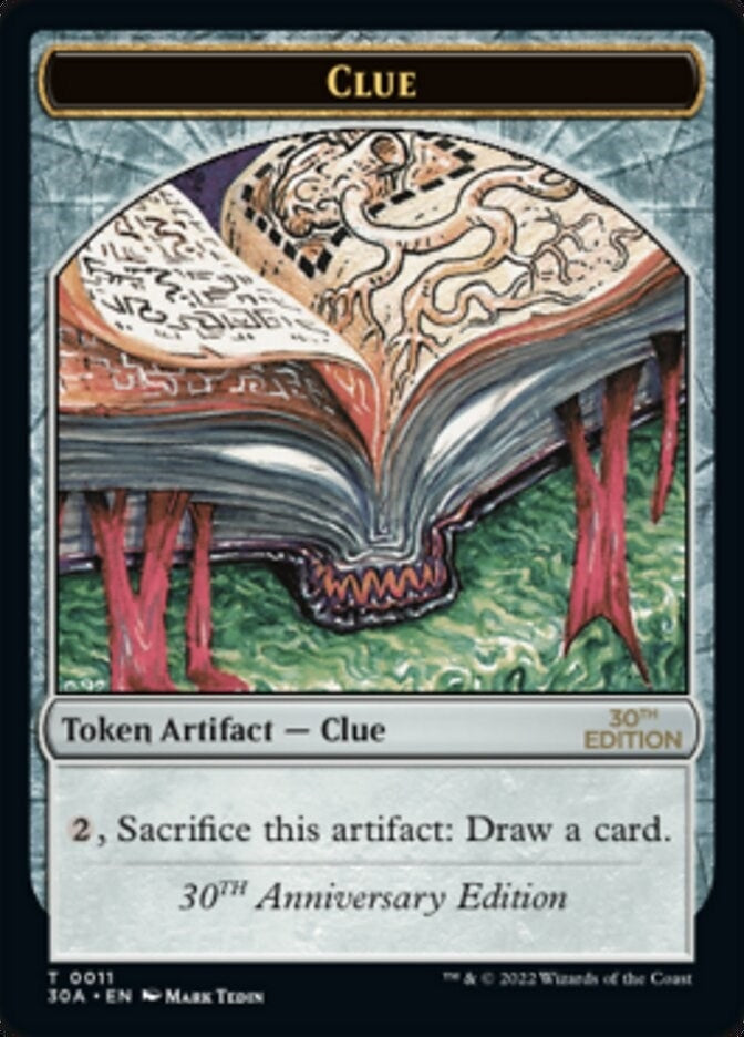 Image for Clue (0011) Token (30th Anniversary Edition) (11) - Magic: The Gathering