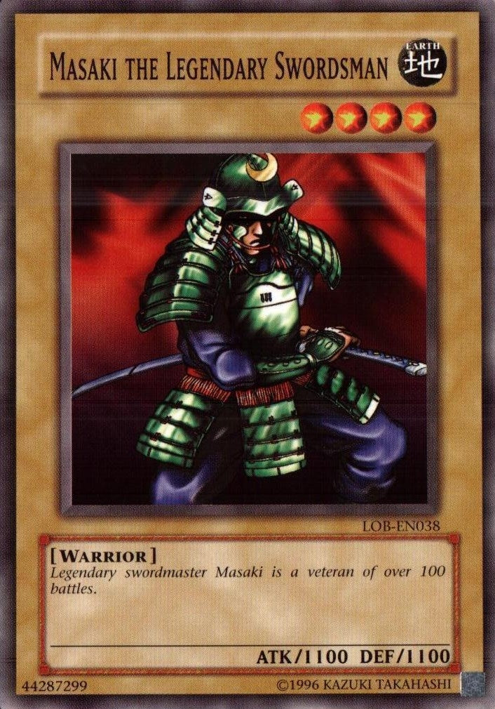 Image for Masaki the Legendary Swordsman (Legend of Blue Eyes White Dragon (Worldwide English)) (LOB-EN038) - YuGiOh