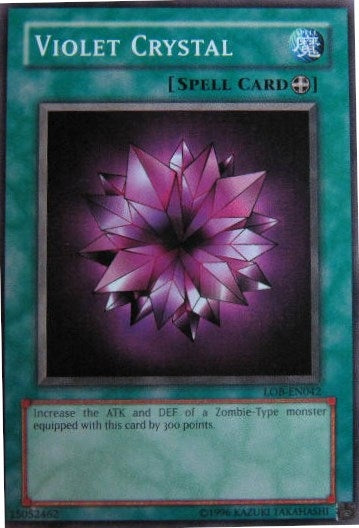 Image for Violet Crystal (Legend of Blue Eyes White Dragon (Worldwide English)) (LOB-EN042) - YuGiOh