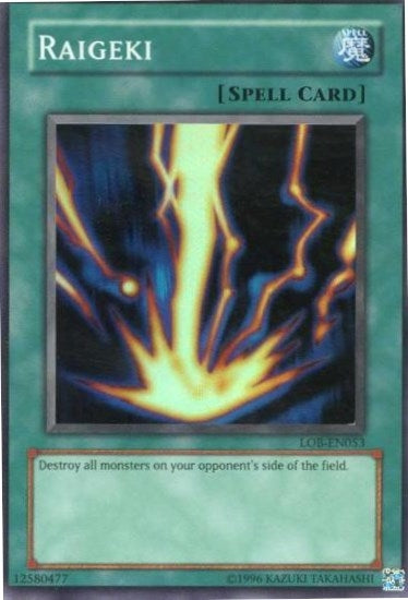 Image for Raigeki (Legend of Blue Eyes White Dragon (Worldwide English)) (LOB-EN053) - YuGiOh