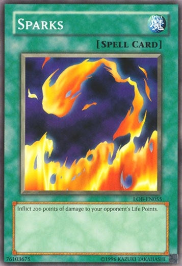 Image for Sparks (Legend of Blue Eyes White Dragon (Worldwide English)) (LOB-EN055) - YuGiOh