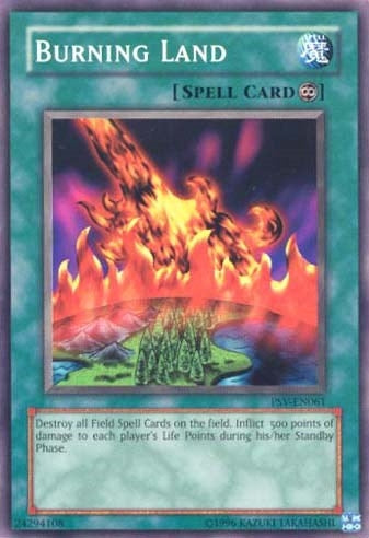 Image for Burning Land (Pharaoh's Servant (Worldwide English)) (PSV-EN061) - YuGiOh
