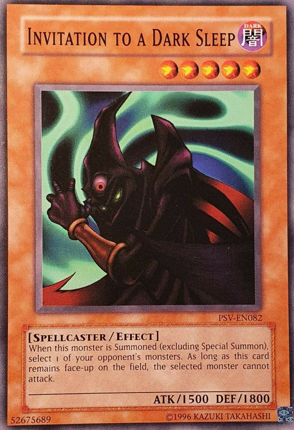 Image for Invitation to a Dark Sleep (Pharaoh's Servant (Worldwide English)) (PSV-EN082) - YuGiOh