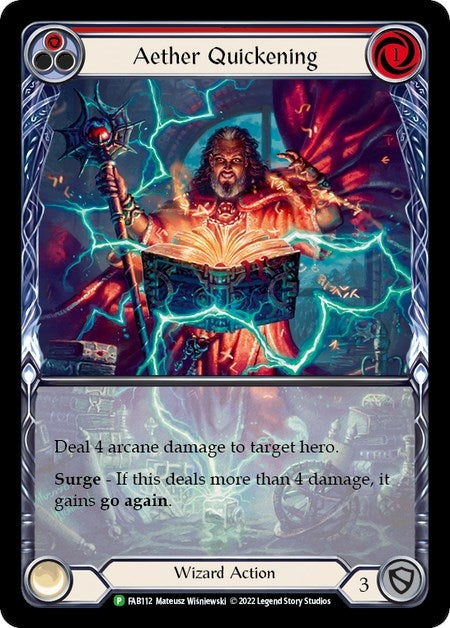Image for Aether Quickening (Red) - FAB112 (Flesh and Blood: Promo Cards) (FAB112) - Flesh and Blood TCG