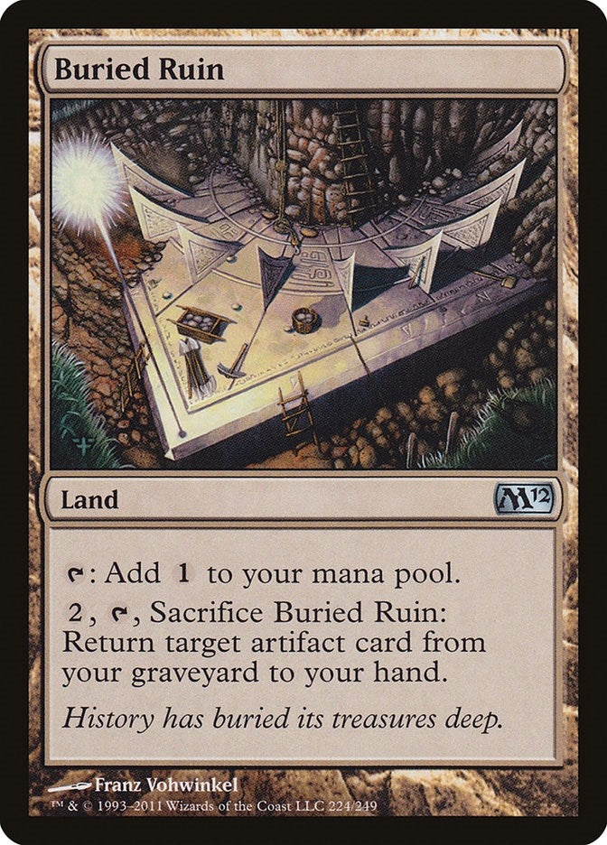 Image for Buried Ruin (Magic 2012 (M12)) (224) - Magic: The Gathering