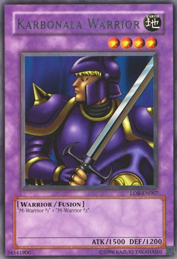 Image for Karbonala Warrior (Legend of Blue Eyes White Dragon (Worldwide English)) (LOB-EN067) - YuGiOh