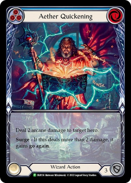 Image for Aether Quickening (Blue) - FAB114 (Flesh and Blood: Promo Cards) (FAB114) - Flesh and Blood TCG