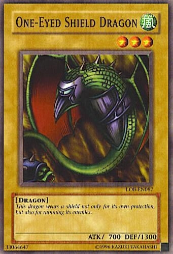 Image for One-Eyed Shield Dragon (Legend of Blue Eyes White Dragon (Worldwide English)) (LOB-EN087) - YuGiOh