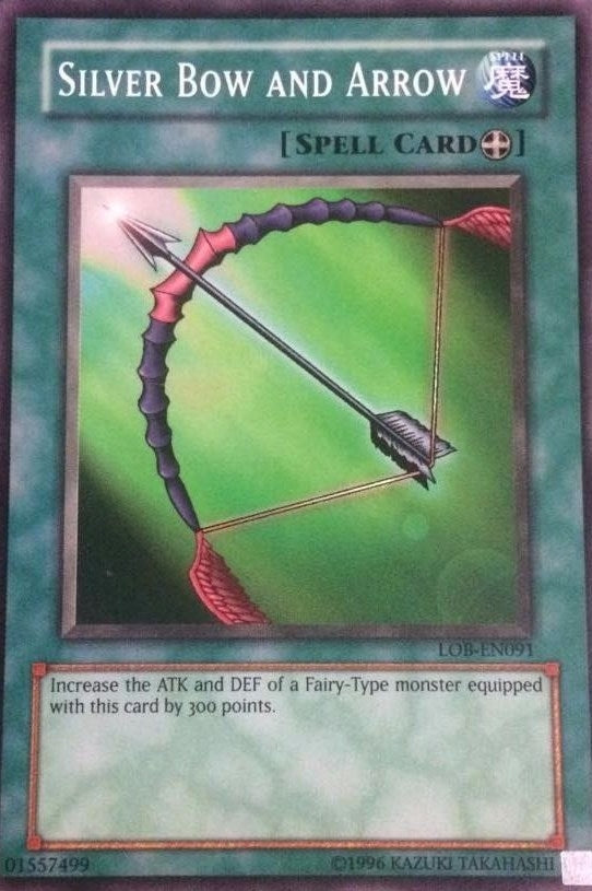 Image for Silver Bow and Arrow (Legend of Blue Eyes White Dragon (Worldwide English)) (LOB-EN091) - YuGiOh