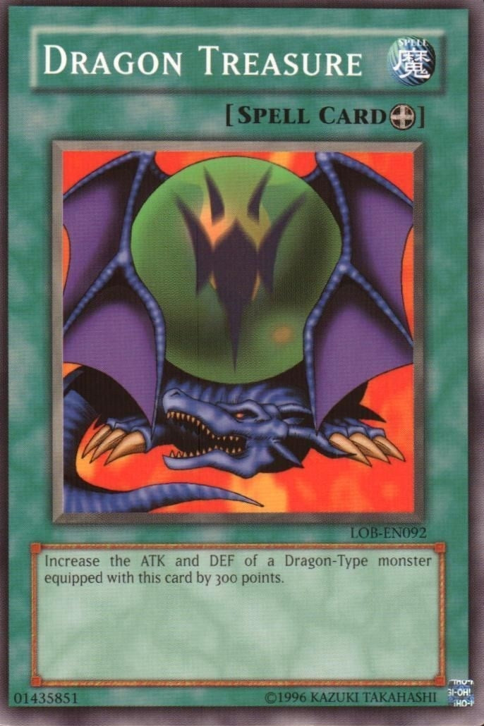 Image for Dragon Treasure (Legend of Blue Eyes White Dragon (Worldwide English)) (LOB-EN092) - YuGiOh