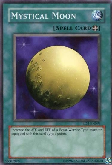 Image for Mystical Moon (Legend of Blue Eyes White Dragon (Worldwide English)) (LOB-EN094) - YuGiOh