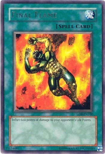 Image for Final Flame (Legend of Blue Eyes White Dragon (Worldwide English)) (LOB-EN100) - YuGiOh