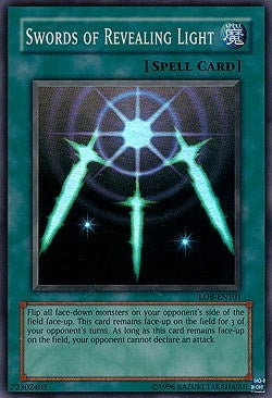 Image for Swords of Revealing Light (Legend of Blue Eyes White Dragon (Worldwide English)) (LOB-EN101) - YuGiOh