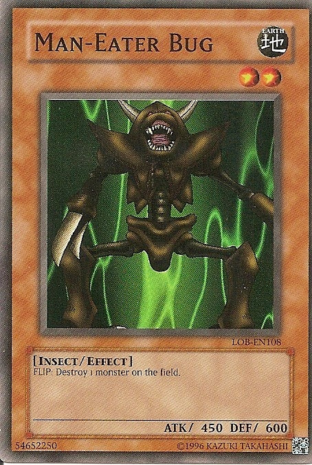 Image for Man-Eater Bug (Legend of Blue Eyes White Dragon (Worldwide English)) (LOB-EN108) - YuGiOh
