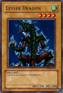 Image for Lesser Dragon (Legend of Blue Eyes White Dragon (Worldwide English)) (LOB-EN113) - YuGiOh