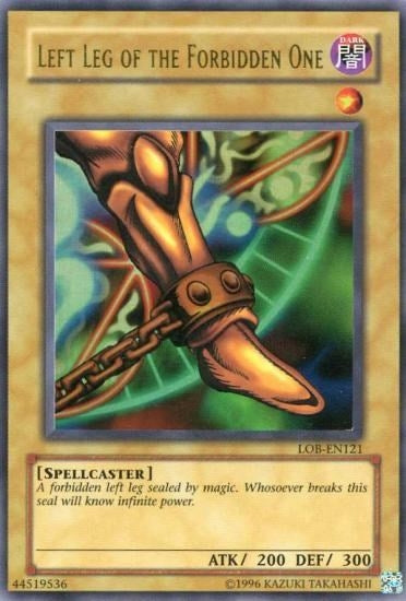 Image for Left Leg of the Forbidden One (Legend of Blue Eyes White Dragon (Worldwide English)) (LOB-EN121) - YuGiOh